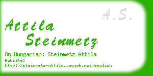 attila steinmetz business card